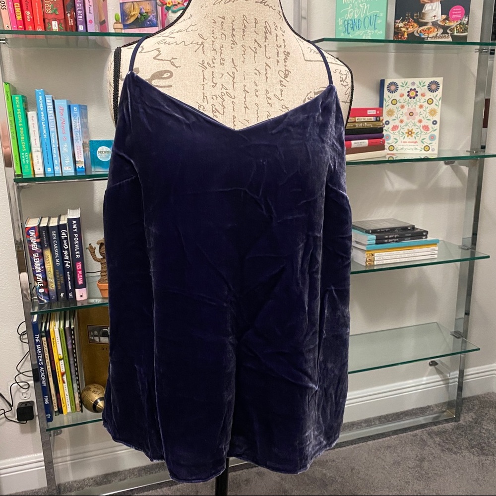 Lilly Pulitzer Dusk Velvet Top Large